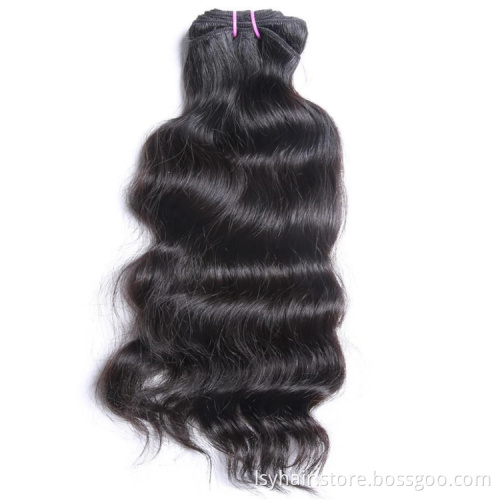 Raw Indian Wavy Hair Bulk Unprocessed Temple Double Drawn Virgin Human Hair Vendor Naturalk Wholesale Raw Hair Weave Extensions